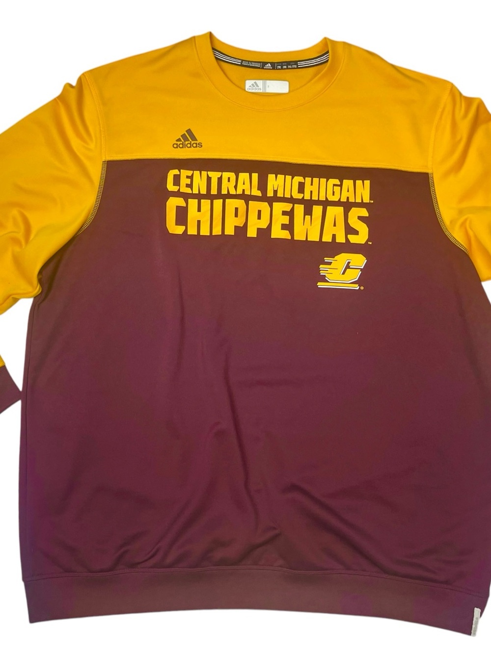 Adidas Central Michigan Chippewas College Football Pullover 2XL Men’s
